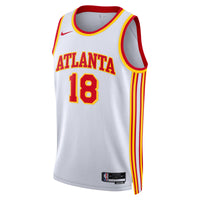 Atlanta Hawks Nike Association Edition Swingman Jersey - White - Mouhamed Gueye -