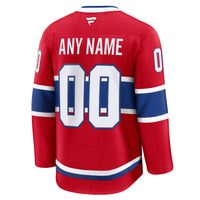 Montreal Canadiens Fanatics Red Home Premium Custom Jersey