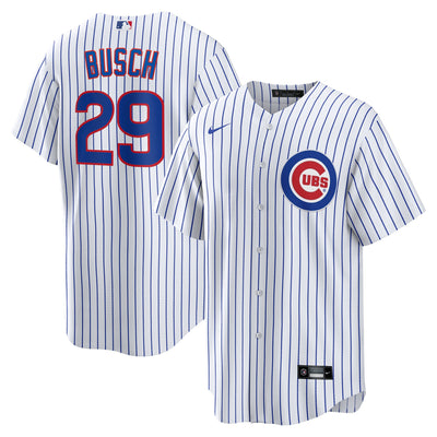Chicago Cubs Michael Busch Nike White Home Replica Jersey