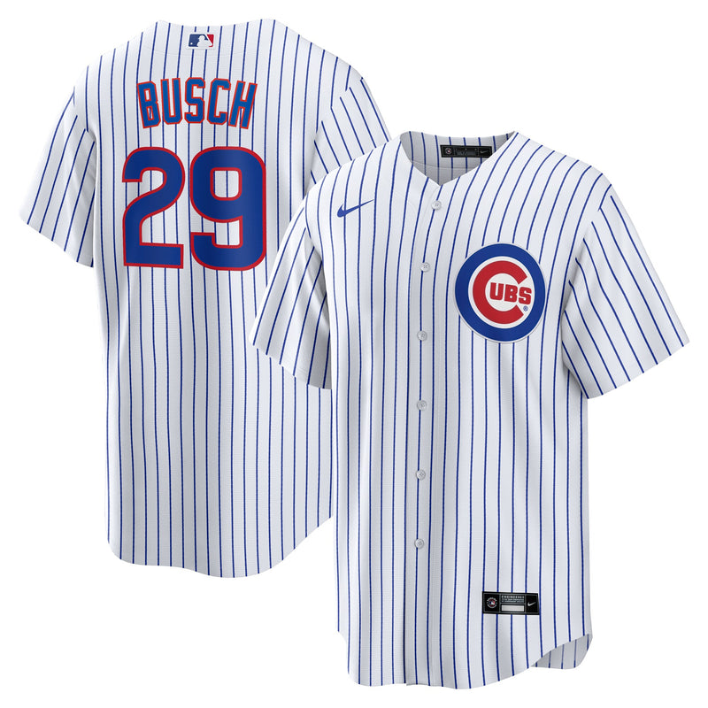 Chicago Cubs Michael Busch Nike White Home Replica Jersey