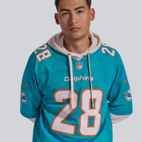 Miami Dolphins Devon Achane Nike Aqua Player Game Jersey