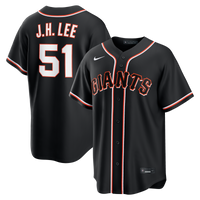 San Francisco Giants Jung Hoo Lee Nike Fashion Replica Black Out Jersey