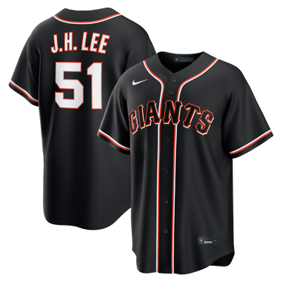 San Francisco Giants Jung Hoo Lee Nike Fashion Replica Black Out Jersey