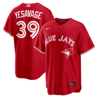 Toronto Blue Jays Trey Yesavage Nike Red Canada Day Replica Jersey