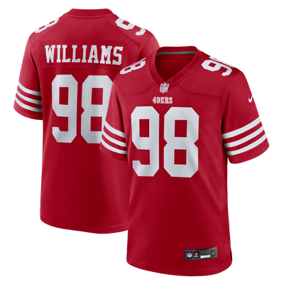San Francisco 49ers Mykel Williams Nike Scarlet Game Player Jersey