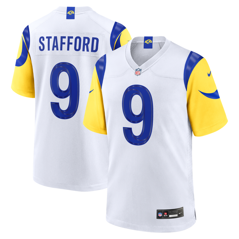 Los Angeles Rams Matthew Stafford Nike White White Game Player Jersey