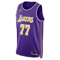 Los Angeles Lakers Jordan Brand Statement Edition Swingman Jersey - Purple - Luka Doncic -
