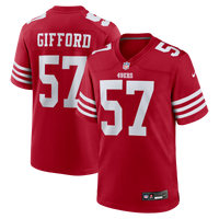 San Francisco 49ers Luke Gifford Nike Scarlet Team Game Jersey