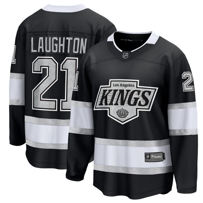 Los Angeles Kings Scott Laughton Fanatics Black Home Breakaway Jersey