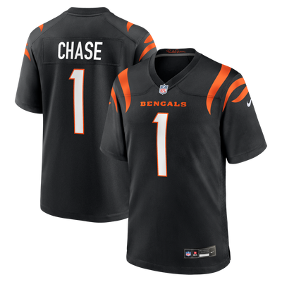 Cincinnati Bengals Ja'Marr Chase Nike Black Game Jersey