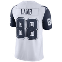 Dallas Cowboys CeeDee Lamb Nike White 2nd Alternate Vapor Limited Jersey
