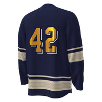 #42 Notre Dame Fighting Irish Under Armour Alternate Replica Hockey Jersey - Navy