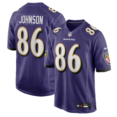 Baltimore Ravens Cornelius Johnson Nike Purple Team Game Jersey