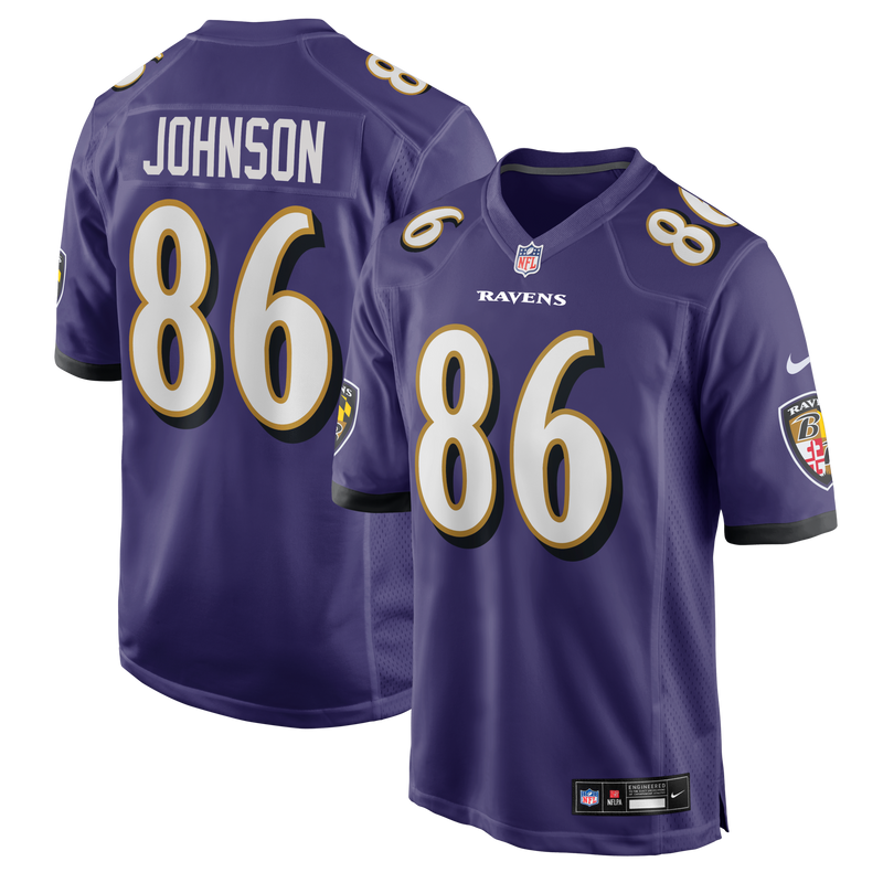 Baltimore Ravens Cornelius Johnson Nike Purple Team Game Jersey
