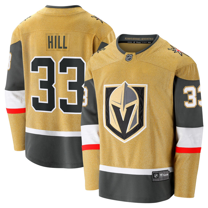 Vegas Golden Knights Adin Hill Fanatics Gold Home Breakaway Jersey