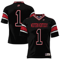 #1 Western Kentucky Hilltoppers GameDay Greats Endzone Football Jersey - Black