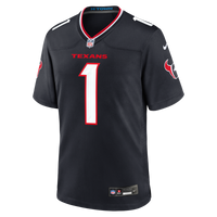 Houston Texans Number 1 Groom Nike Navy Game Jersey