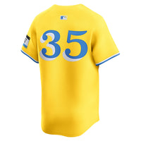 Boston Red Sox Garrett Crochet Nike Gold Alternate Limited Jersey