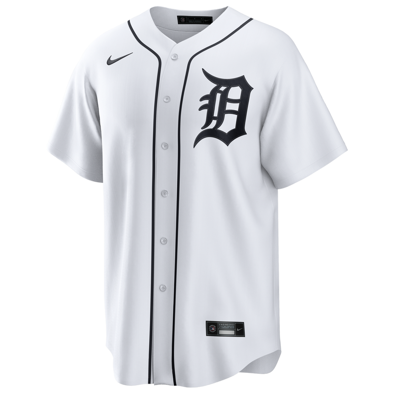 Detroit Tigers Nike White Home Replica Jersey
