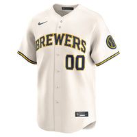 Milwaukee Brewers Nike Cream Home Limited Pick-A-Player Retired Roster Jersey