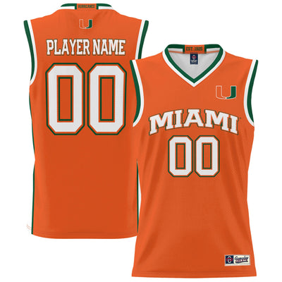 Miami Hurricanes GameDay Greats NIL Pick-A-Player Lightweight Basketball Jersey - Orange