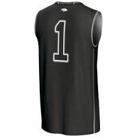 #1 Nevada Wolf Pack GameDay Greats Lightweight Basketball Jersey - Black