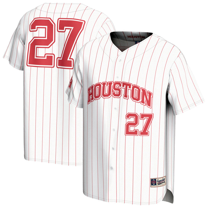 Houston Cougars GameDay Greats Lightweight Collegiate Baseball Fashion Jersey - White