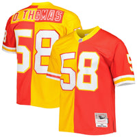 Kansas City Chiefs Derrick Thomas Mitchell & Ness Red/Gold 1994 Split Legacy Replica Jersey