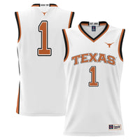 #1 Texas Longhorns GameDay Greats Replica Lightweight Basketball Jersey - White
