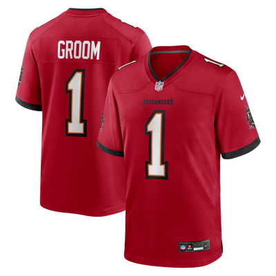 Tampa Bay Buccaneers Number 1 Groom Nike Red Game Jersey