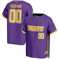 LSU Tigers GameDay Greats NIL Pick-A-Player Lightweight Baseball Jersey - Purple