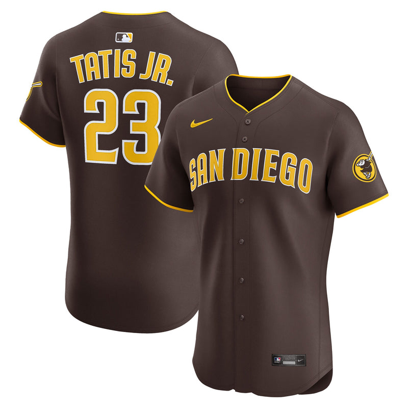 San Diego Padres Fernando Tatis Jr. Nike Brown Road Elite Jersey