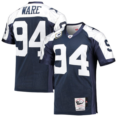 Dallas Cowboys DeMarcus Ware Mitchell & Ness Navy 2011 Authentic Throwback Retired Player Jersey