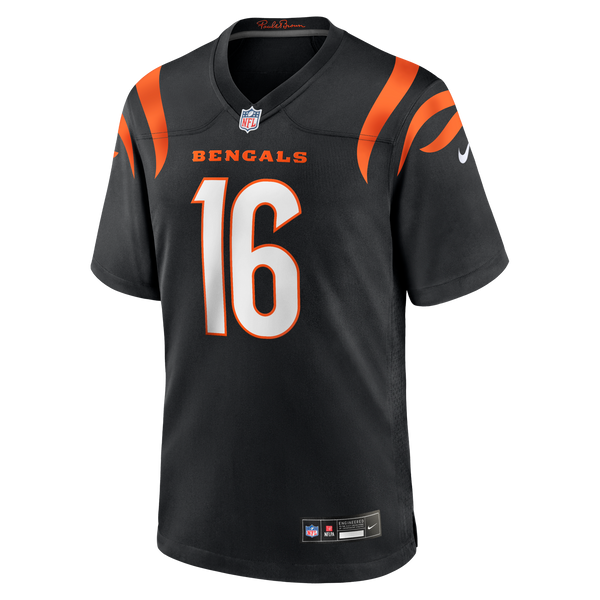 Cincinnati Bengals Joe Flacco Nike Black Team Game Jersey