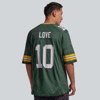 Green Bay Packers Jordan Love Nike Green Player Game Jersey