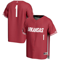 #1 Arkansas Razorbacks GameDay Greats Lightweight Baseball Jersey - Cardinal