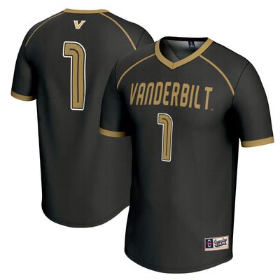 #1 Vanderbilt Commodores GameDay Greats Lightweight Lacrosse Jersey - Black
