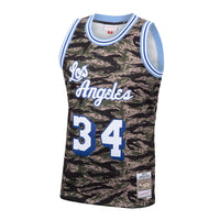 Los Angeles Lakers Mitchell & Ness Shaquille O'Neal 1996 Tiger Camo Swingman Jersey - Camo