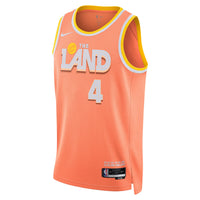 Cleveland Cavaliers Nike 2025/26 City Edition Swingman Jersey - Orange - Evan Mobley