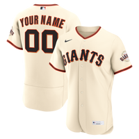 San Francisco Giants Nike Cream Home Authentic Custom Jersey