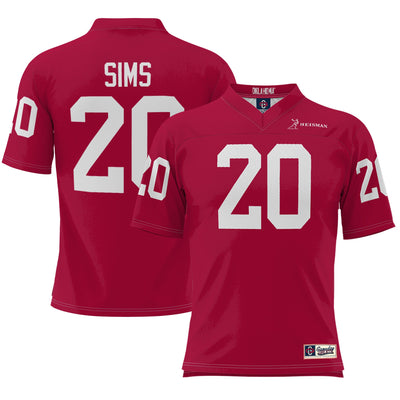 Billy Sims Crimson Oklahoma Sooners Heisman Football Jersey