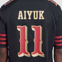 San Francisco 49ers Brandon Aiyuk Nike Black 2025 Rivalries Collection Game Jersey