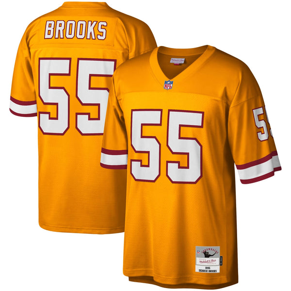 Tampa Bay Buccaneers Derrick Brooks Mitchell & Ness Orange Big & Tall 1995 Legacy Retired Player Jersey