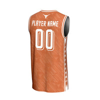 Texas Longhorns GameDay Greats NIL Pick-A-Player Basketball Highlight Print Lightweight Jersey - Texas Orange