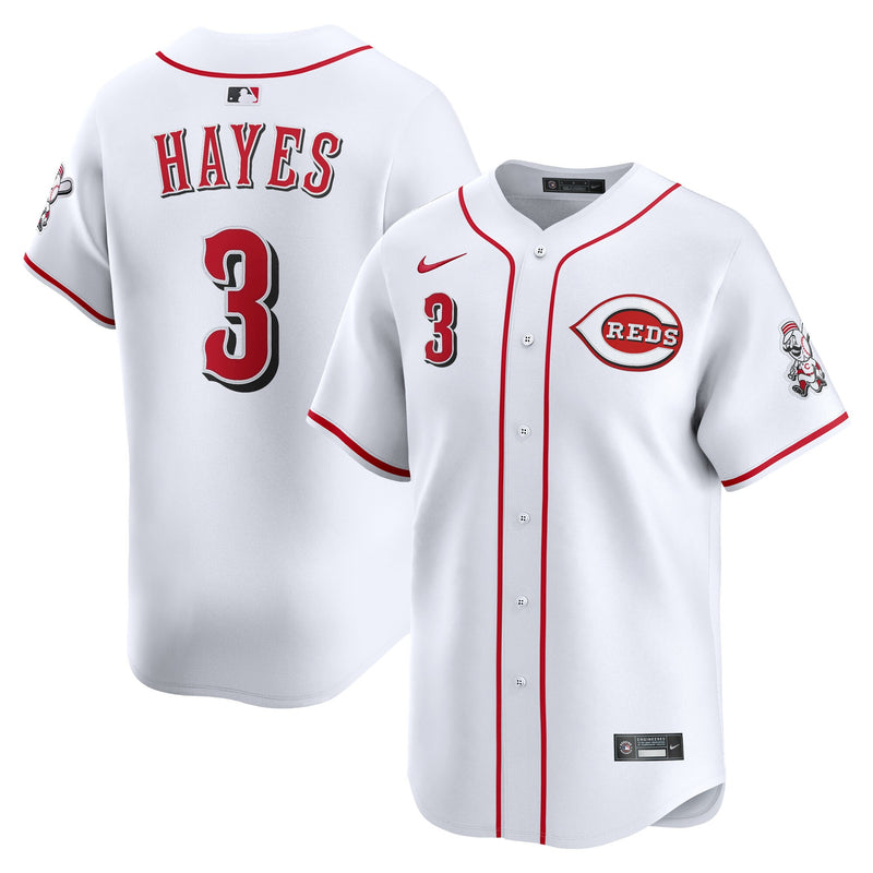 Cincinnati Reds Ke'Bryan Hayes Nike White Home Limited Player Jersey