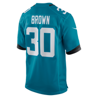 Jacksonville Jaguars Montaric Brown Nike Teal Game Player Jersey