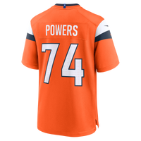 Denver Broncos Ben Powers Nike Orange Team Game Jersey