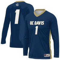 UC Davis Aggies GameDay Greats Lightweight Collegiate Volleyball Fashion Jersey - Navy