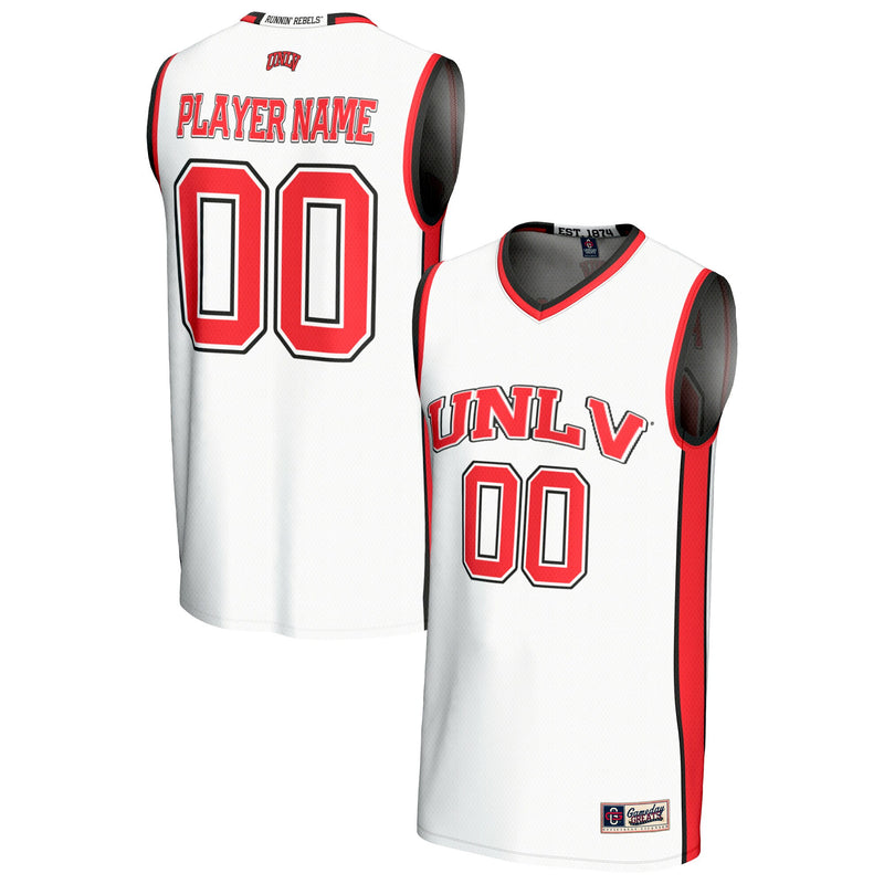 UNLV Rebels GameDay Greats Basketball NIL Pick-A-Player Lightweight Basketball Fashion Jersey - White