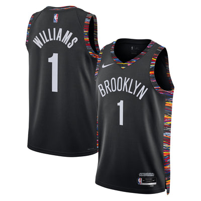 Brooklyn Nets Nike 2025/26 City Edition Swingman Jersey - Black - Ziaire Williams